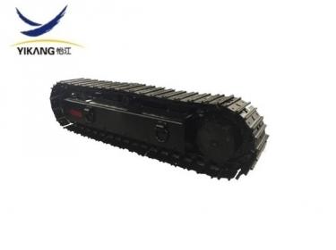 Steel track undercarriage for crawler mobile crusher