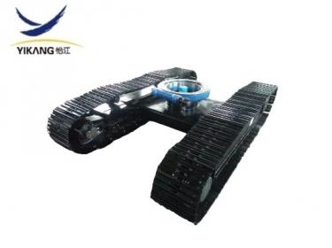 Small crawler steel track undercarriage for rotary excavator