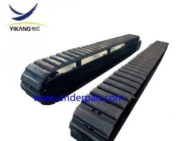 10 ton mobile crusher steel track undercarriage with rubber pad