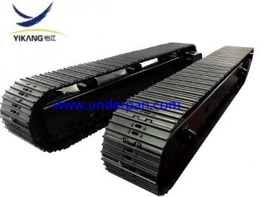 Mobile crusher steel track undercarriage